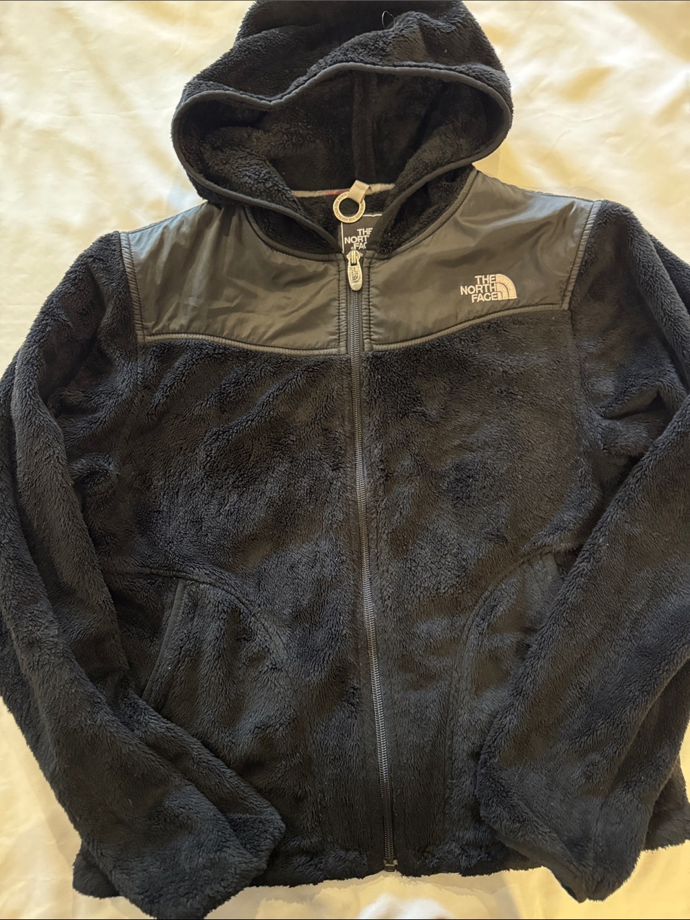The North Face Black Hooded Fleece Jacket M